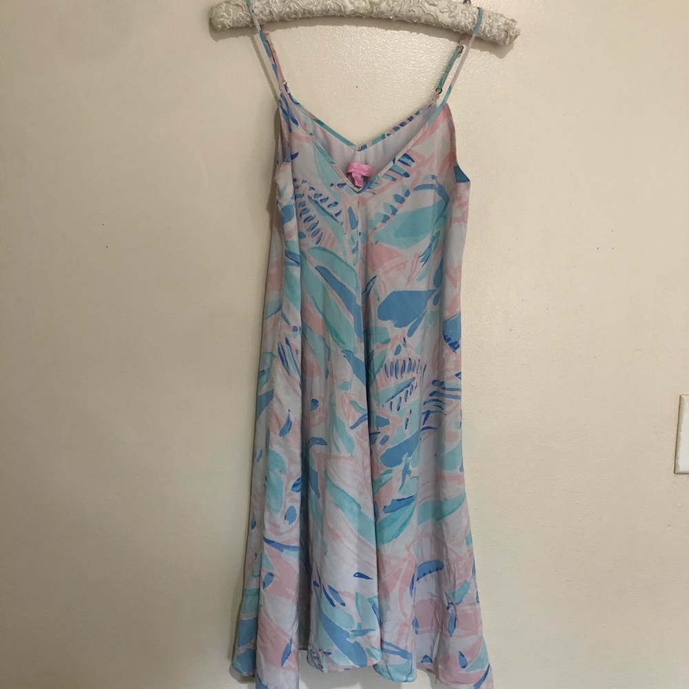 Lilly Pulitzer clara silk abstract printed slip dress - Picture 4 of 16